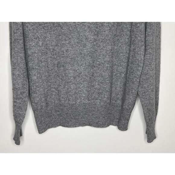 Soft Goat 100% Cashmere Long Sleeve Crew Neck Jumper Sweater Gray Medium - Picture 10 of 10